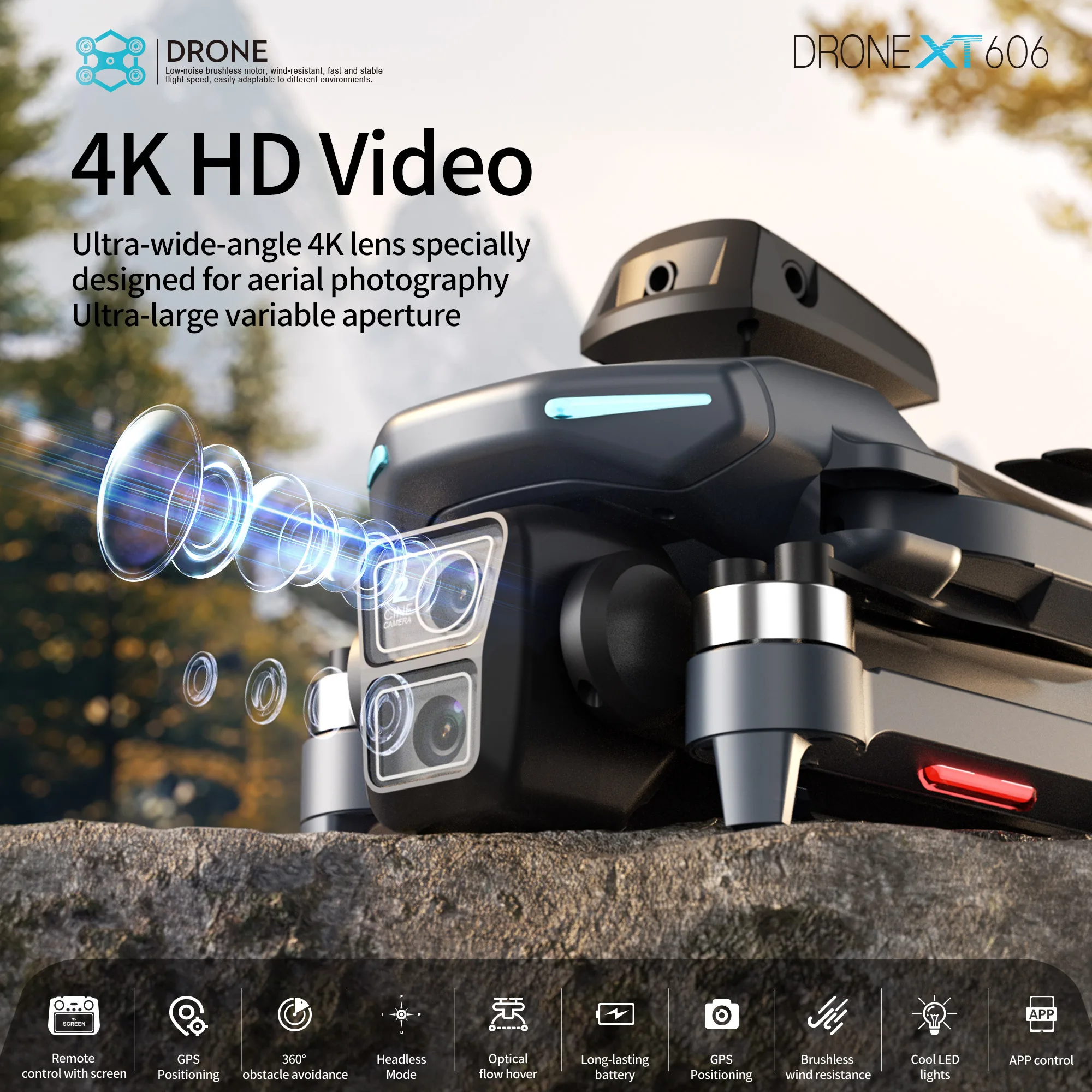 Drone Original XT606 Profissio - Drone Kit Professional avaliação e preço
